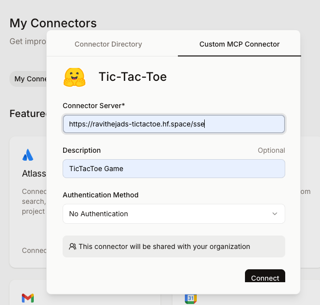 Enter Connector Details